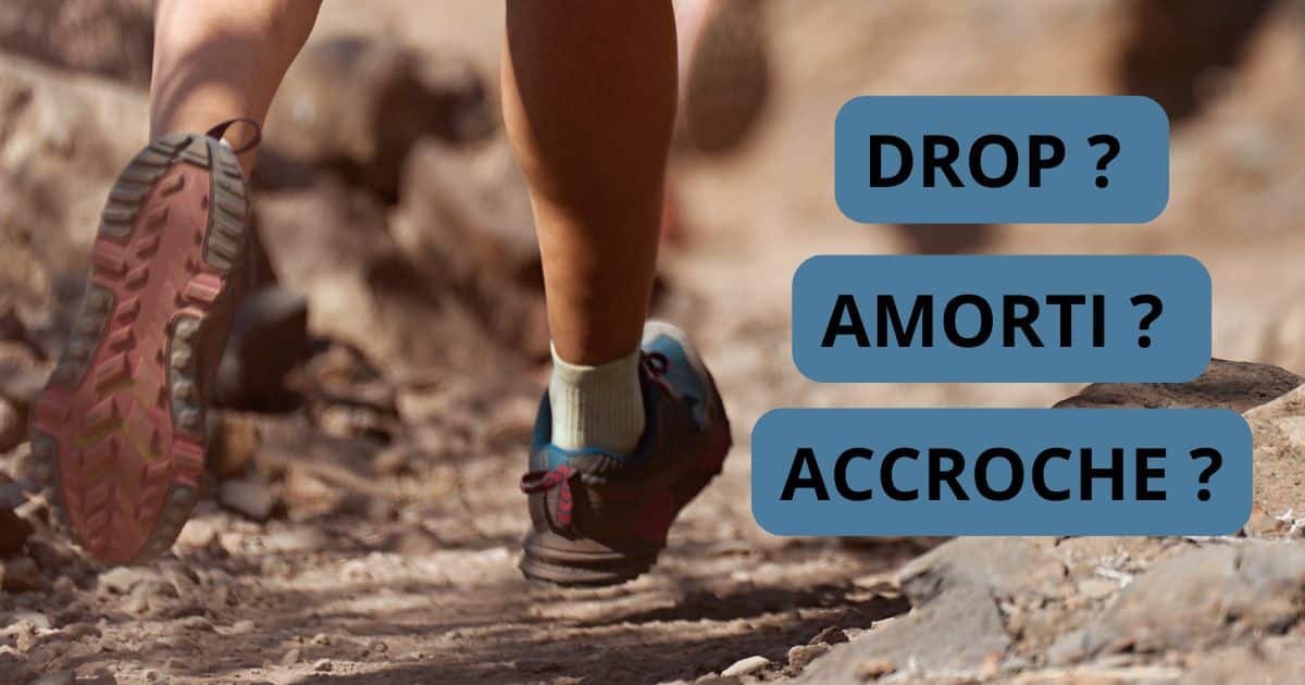 Drop sur une chaussure de trail