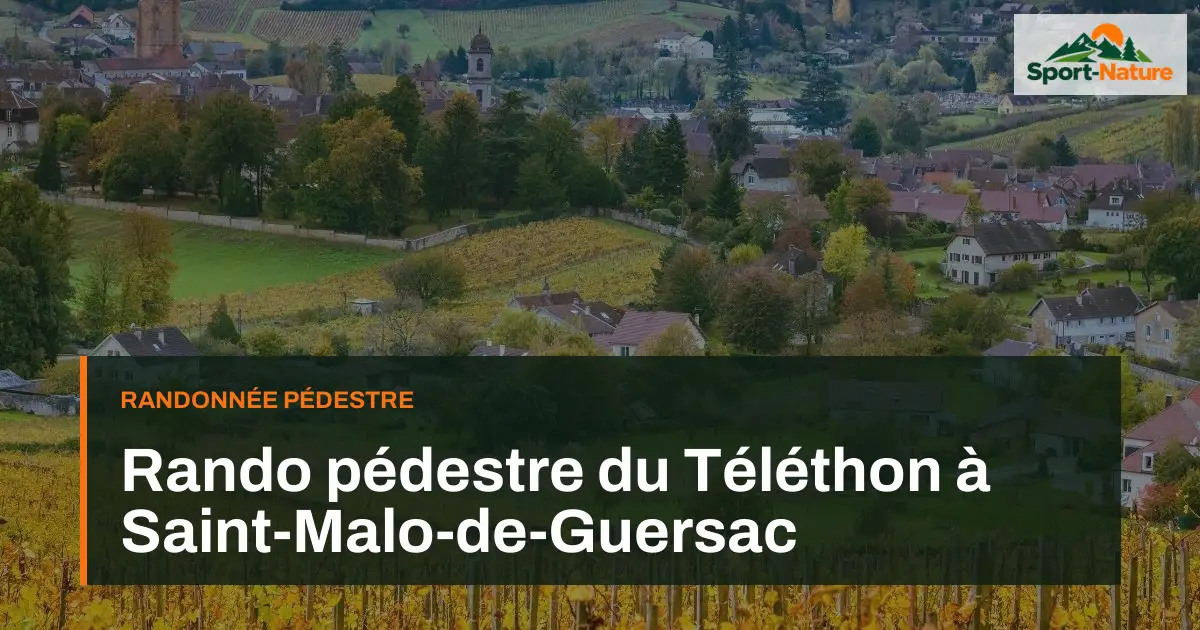Rando pédestre du Téléthon à Saint-Malo-de-Guersac