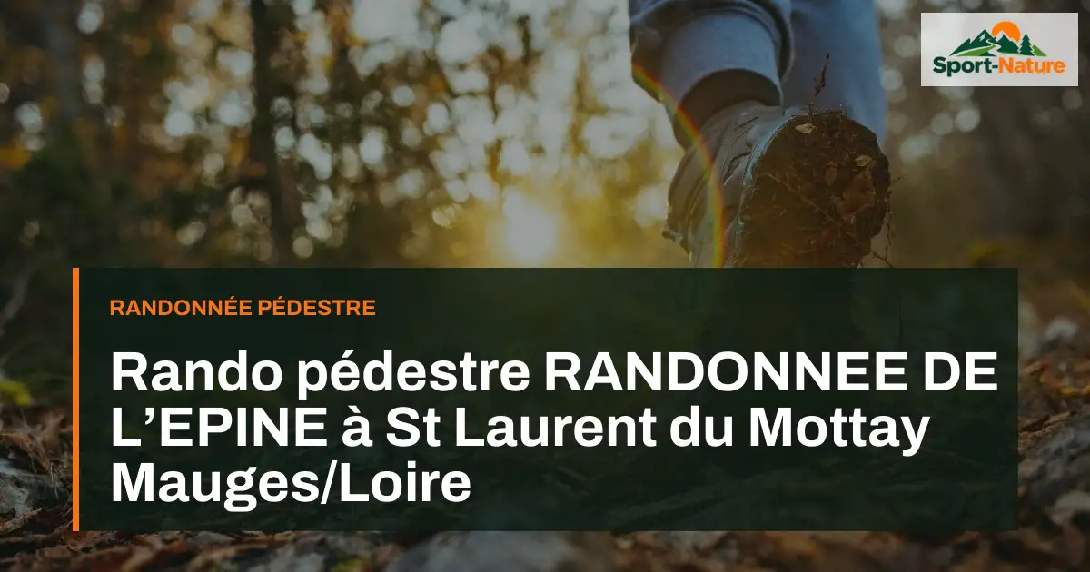 Rando pédestre RANDONNEE DE L’EPINE à St Laurent du Mottay Mauges/Loire