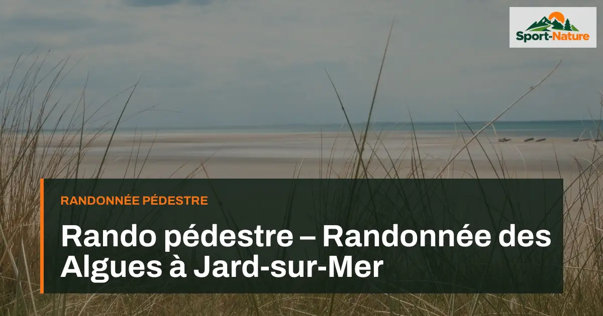 Rando pédestre – Randonnée des Algues à Jard-sur-Mer