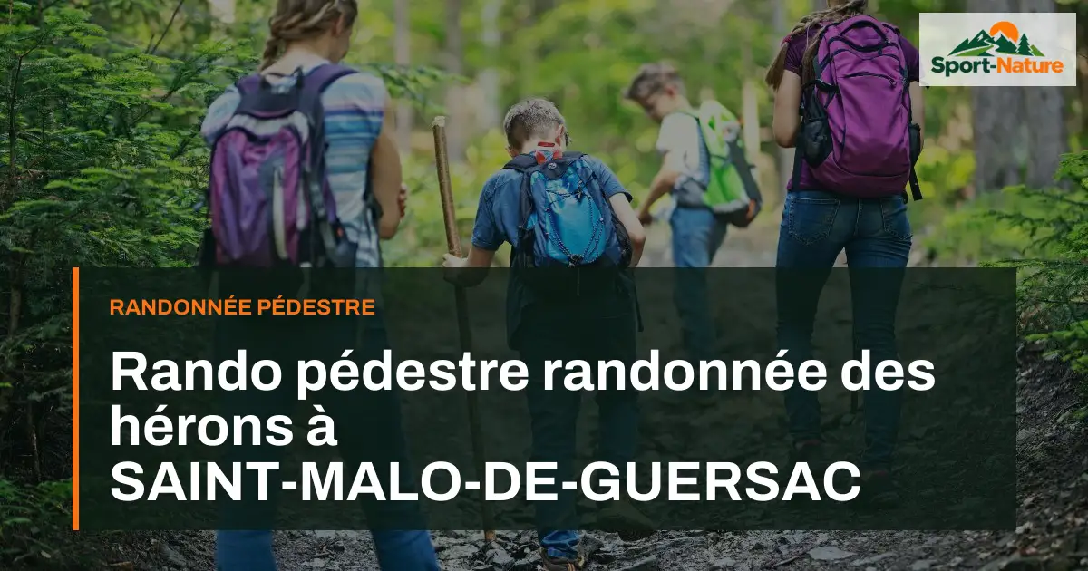 Rando pédestre randonnée des hérons à SAINT-MALO-DE-GUERSAC