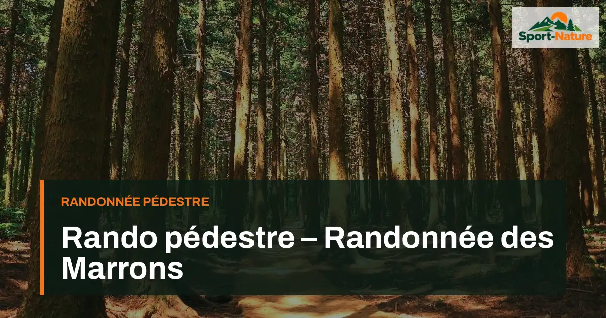 Rando pédestre – Randonnée des Marrons