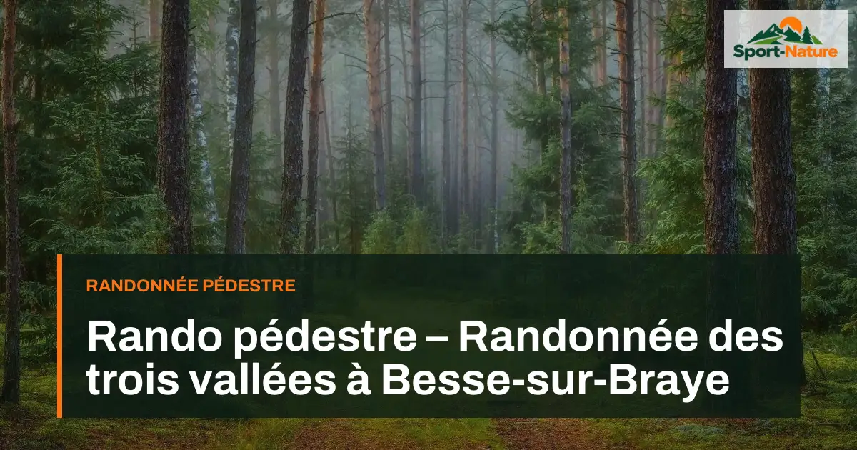 Rando pédestre – Randonnée des trois vallées à Besse-sur-Braye