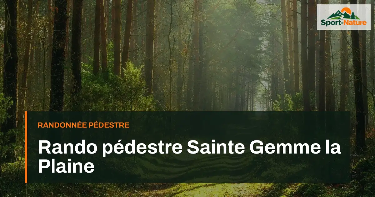 Rando pédestre Sainte Gemme la Plaine