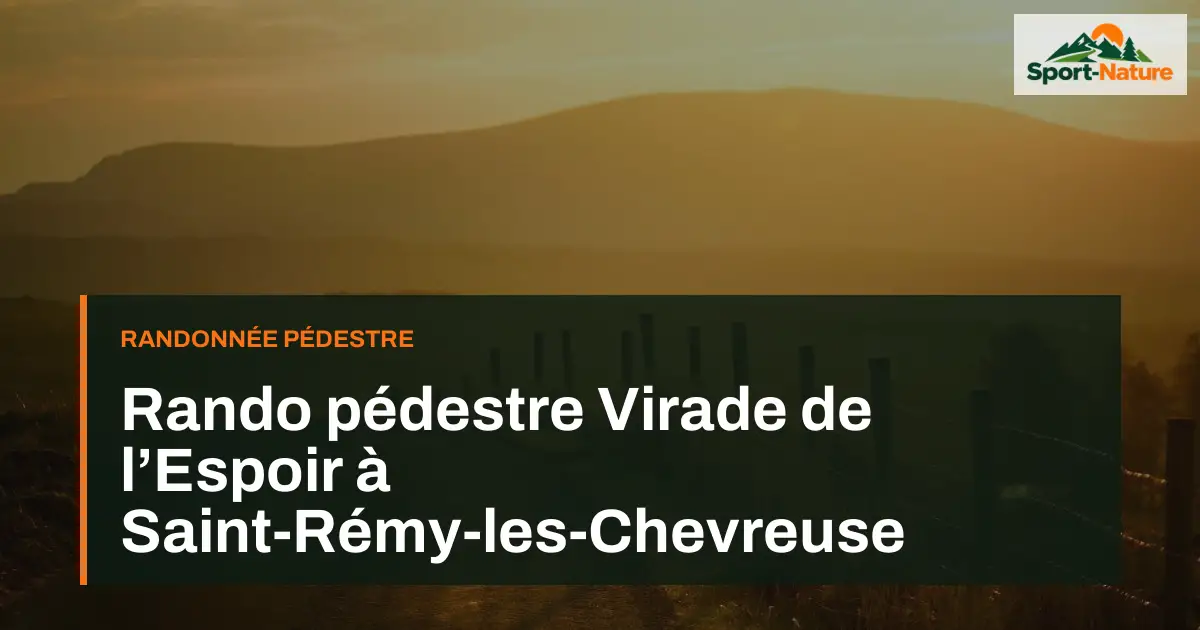 Rando pédestre Virade de l’Espoir à Saint-Rémy-les-Chevreuse