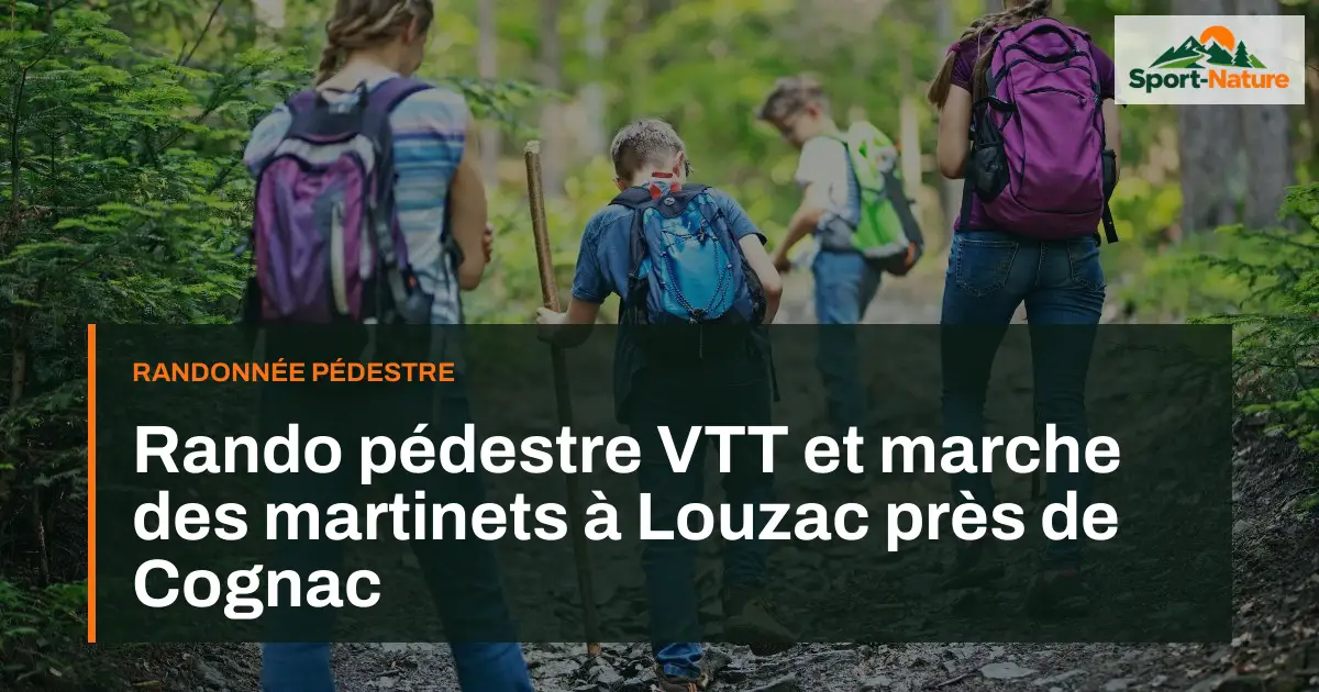Rando pédestre VTT et marche des martinets à Louzac près de Cognac