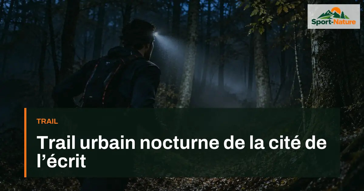 Trail urbain nocturne de la cité de l’écrit